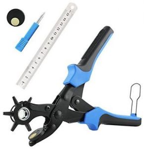 Diamond Chisel snap Button with Punch Pliers PVC pad Paper Ruler File Bags Screwdriver etc. Used for Belts Shoes Rubber Hammer Leather Punch Set 