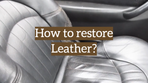 How to Restore Your Old Leather Item with a Repair Kit?