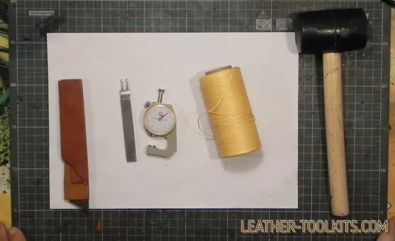 How to Use a Leather Sewing Awl Tutorial