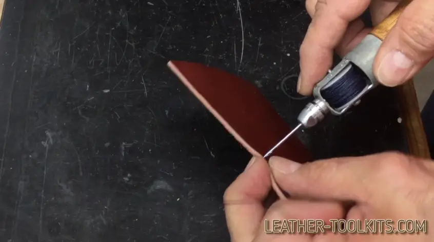 Leather Sewing Awl Usage