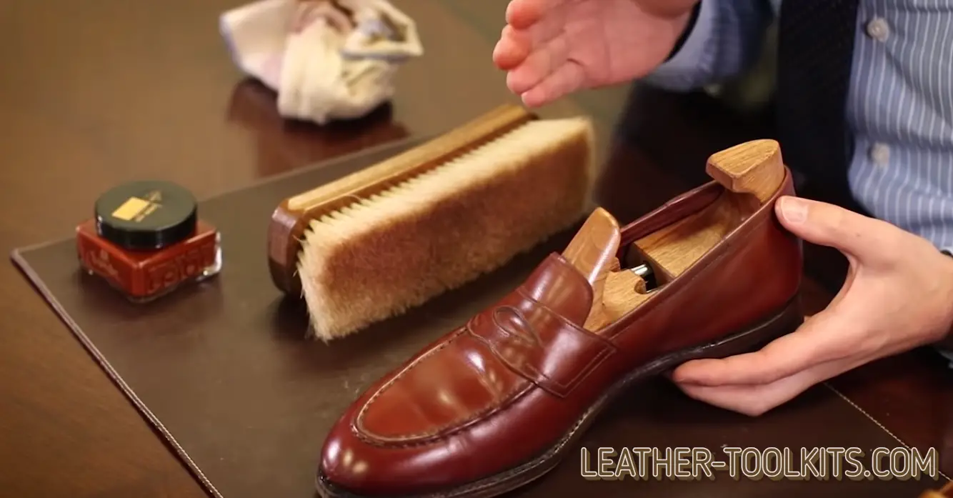 polishing patent leather