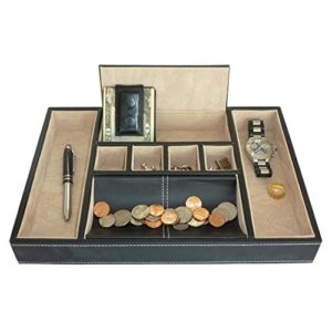 Top 10 Best Valet Tray Boxes For Men 2019 Reviews Leather Toolkits