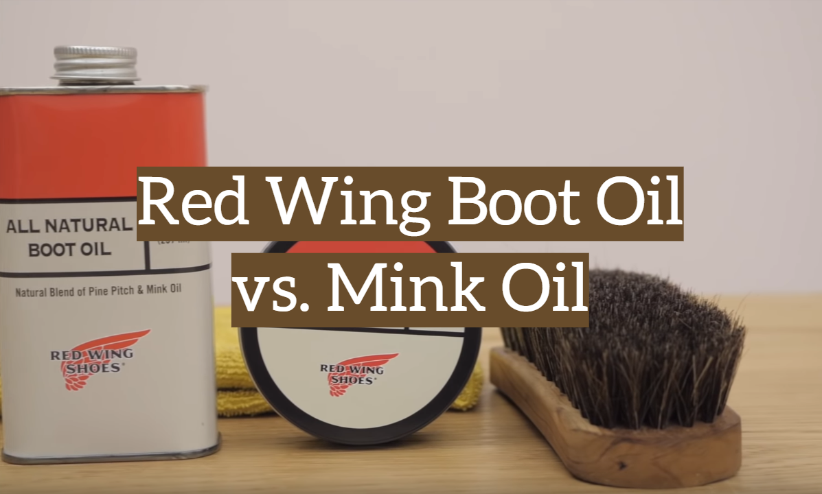 mink oil on red wing boots