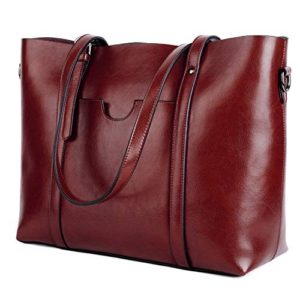 YALUXE Leather Tote Work Women