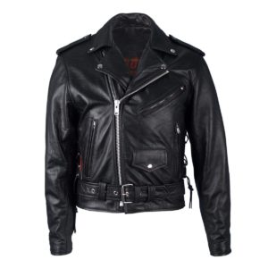Hot Leathers Classic Motorcycle Jacket with Zip Out Lining