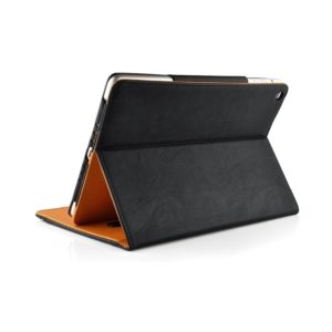 New S-Tech Black and Tan Apple iPad Air 2 Soft Leather