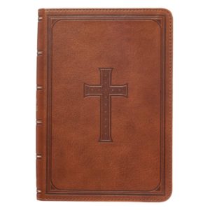 Holy Bible Compact Large Print LuxLeather Tan King James Version