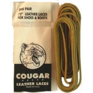Leather Laces For Shoes & Boots Tan