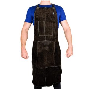 Waylander Leather Welding Apron Flame Resistant Heavy Duty Bib