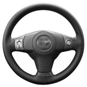 LemonBest Universal Pu Leather Car Steering Wheel Cover Anti Slip Auto Car Stitch On Wrap Cover