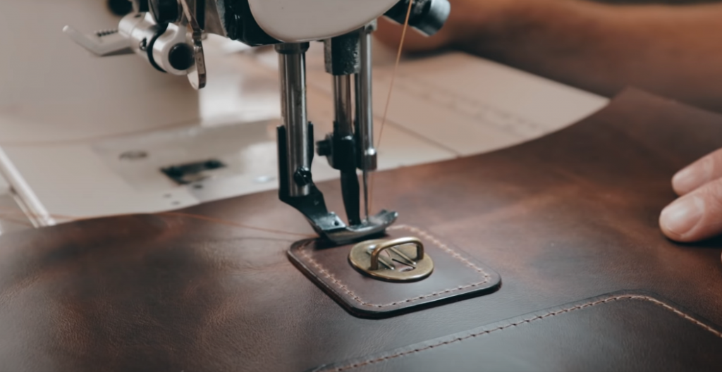 Compatibility of full-grain leather with other materials