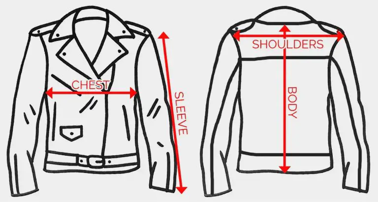 Leather Jackets Size Chart for Men & Women - Leather Toolkits • Leather ...
