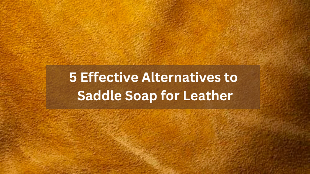 5 Effective Alternatives to Saddle Soap for Leather