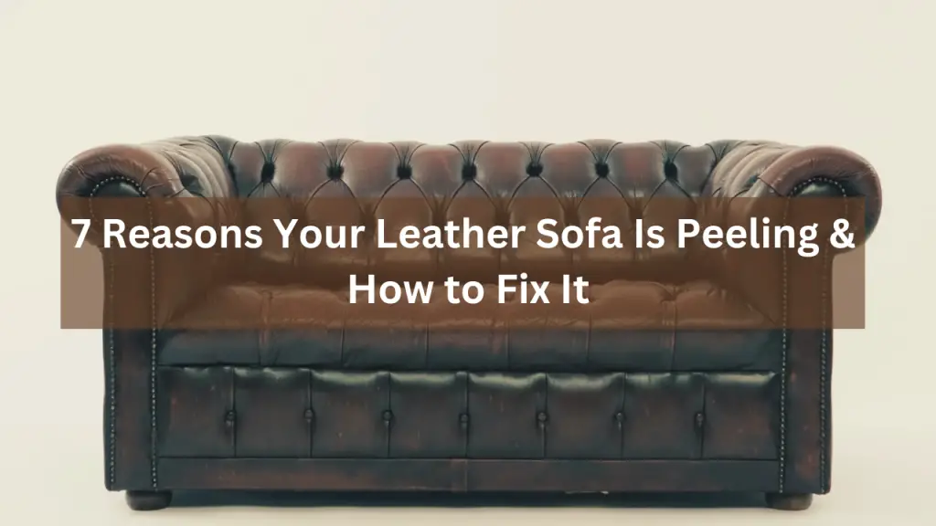 7 Reasons Your Leather Sofa Is Peeling & How to Fix It